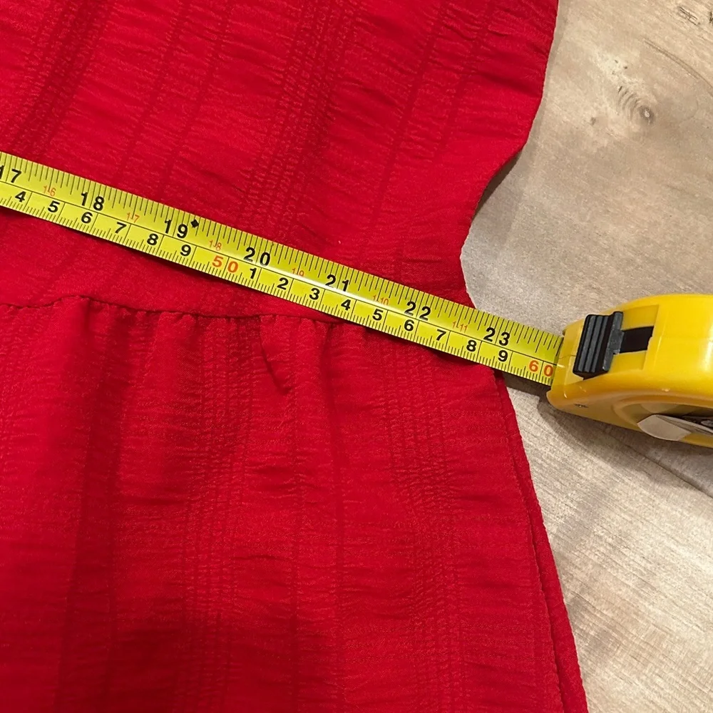 Comfortable Red Mini Dress - Picture 4 of 5